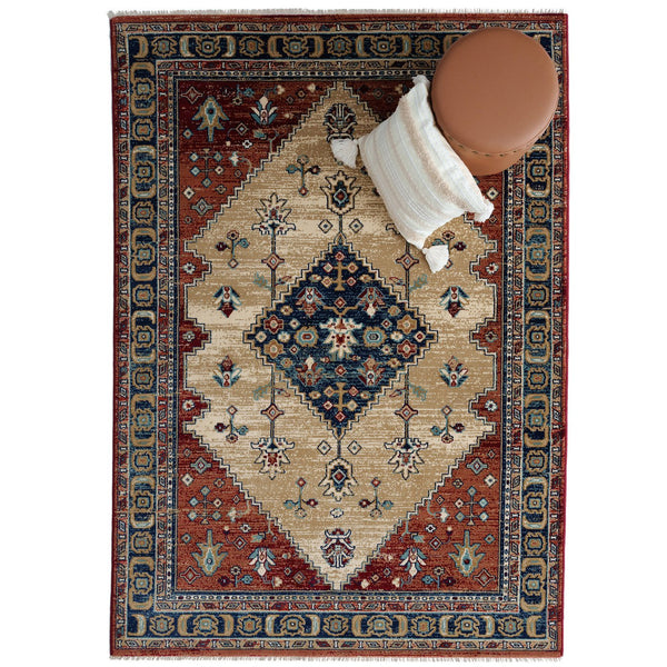 Capel Rugs Jules-serapi Timeless Area Rug - Elevate Your Space With Stylish, Durable, And Easy Care Design Rust, Gold 100% Olefin 3464rs06070908775