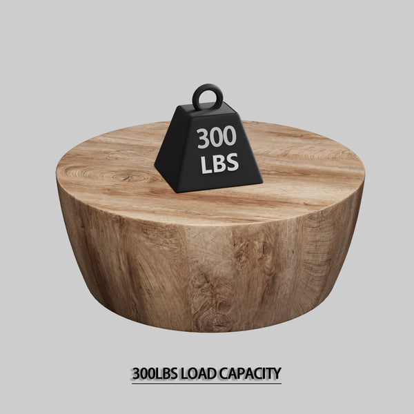 English Elm 29.53" Round Mdf Coffee Table & 2 Pu Dining Chairs Set – Stylish, Durable, Multi-Functional For Home Use W2189S00504