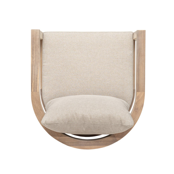 English Elm Christopher Knight Home® - Abaco Acacia Outdoor Barstool Set of 2 with Removable Gray Cushions, Rustic Curved Back Support Beige,Light White N775P294071G