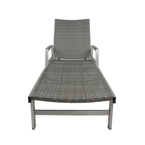 English Elm Christopher Knight Home® - Oxton Chaise Lounge – Durable Outdoor Seating With Breathable Mesh & Timeless Bungalow Style In Grey N775P210069G