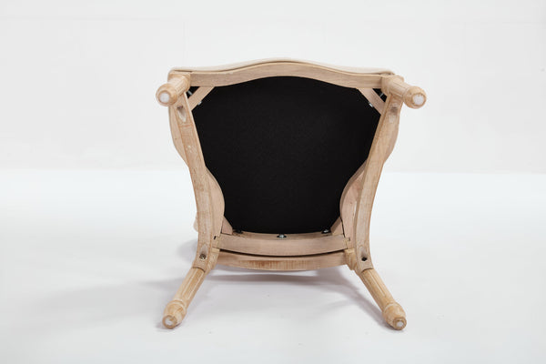 English Elm French Country Dining Chairs Set Of 2 - Elegant Upholstered, Stackable & Versatile For Any Space W3426P324205