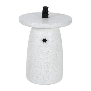 English Elm Tess Mgo Marble Finish Outdoor Umbrella Base and Patio Side Table Weatherproof N775P362748W
