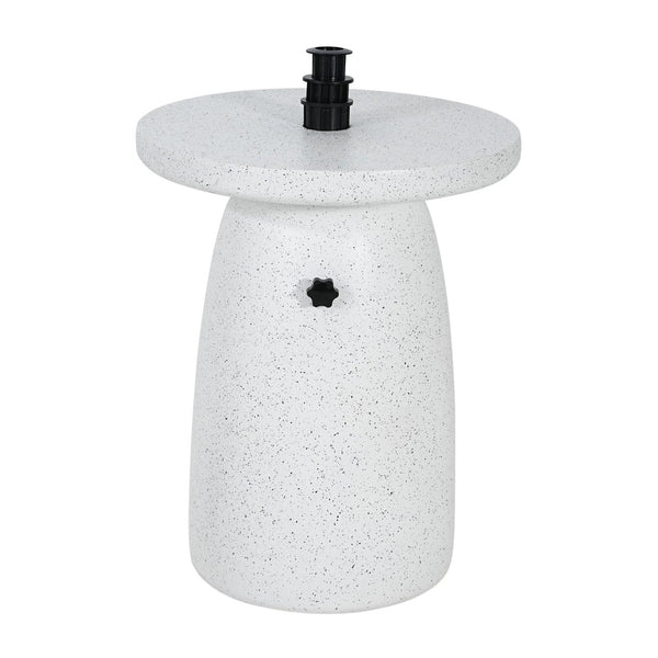 English Elm Tess Mgo Marble Finish Outdoor Umbrella Base and Patio Side Table Weatherproof N775P362748W