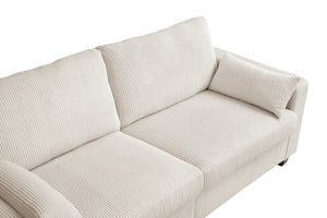 English Elm Modern Fabric Loveseat with Fsc Wood Frame Spring Cushions and Washable Covers W5515P443291