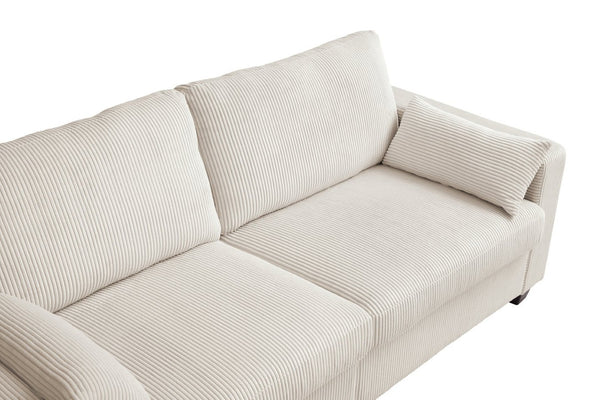 English Elm Modern Fabric Loveseat with Fsc Wood Frame Spring Cushions and Washable Covers W5515P443291