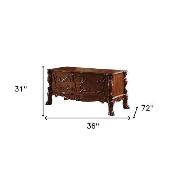 HomeRoots 72" Brick Red Executive Desk - Durable Solid Wood with Oak Top, 5 Drawers for Organized Workspace 347009