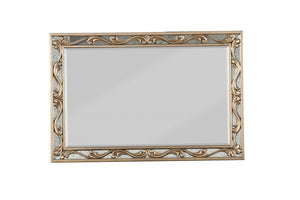 Homeroots 32" Gray Framed Accent Mirror  Wood 347060