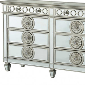 HomeRoots 20" Elegant Solid Wood Six Drawer Double Dresser for Ample Storage and Stylish Bedroom Decor Gray 347079