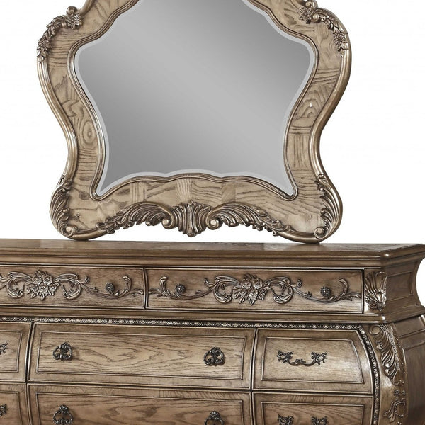 Homeroots 23" Brown Solid Wood Combo Dresser  Solid Wood 347090