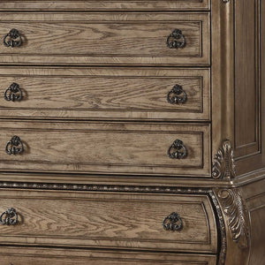 Homeroots 21" X 42" X 57" Vintage Oak Wood Chest  Solid Wood 347091