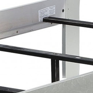 Homeroots 41" X 85" X 47" Platinum Wood Twin Bed  Wood 347107