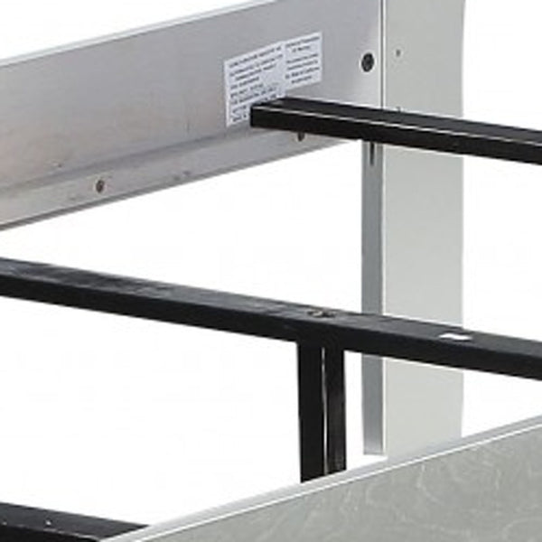 Homeroots 41" X 85" X 47" Platinum Wood Twin Bed  Wood 347107