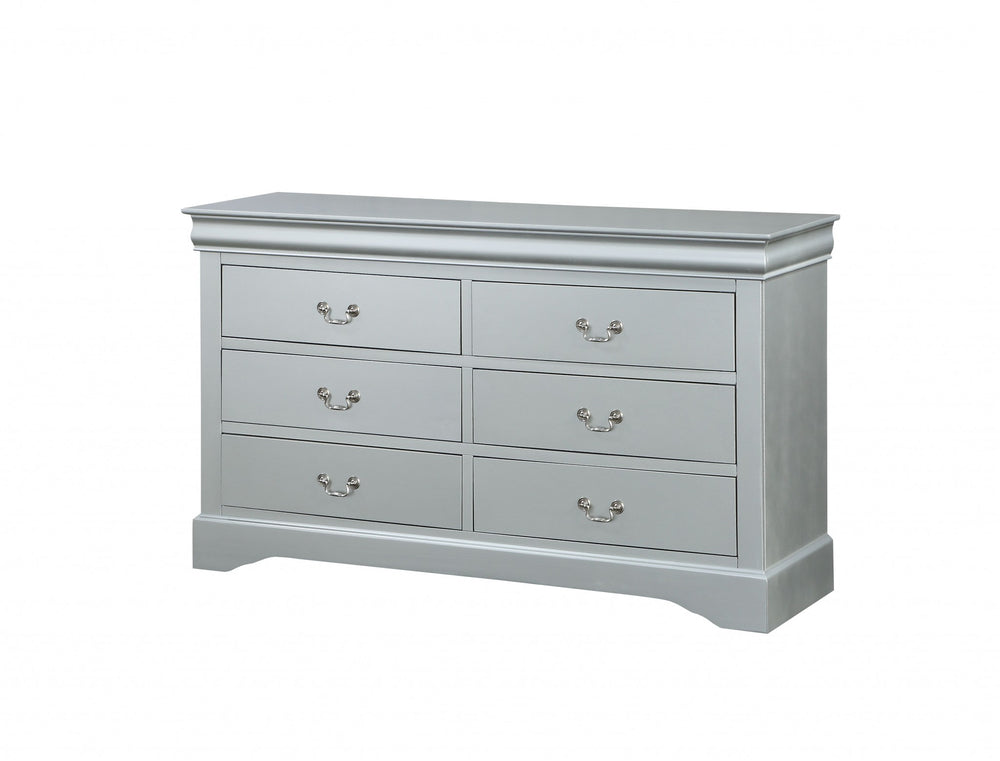 Homeroots 15" White Solid Wood Double Dresser  Solid Wood 347113