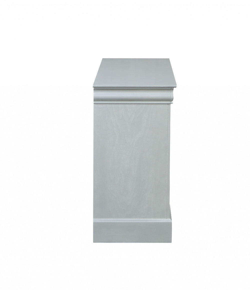 Homeroots 15" White Solid Wood Double Dresser  Solid Wood 347113