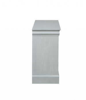 Homeroots 15" White Solid Wood Double Dresser  Solid Wood 347113