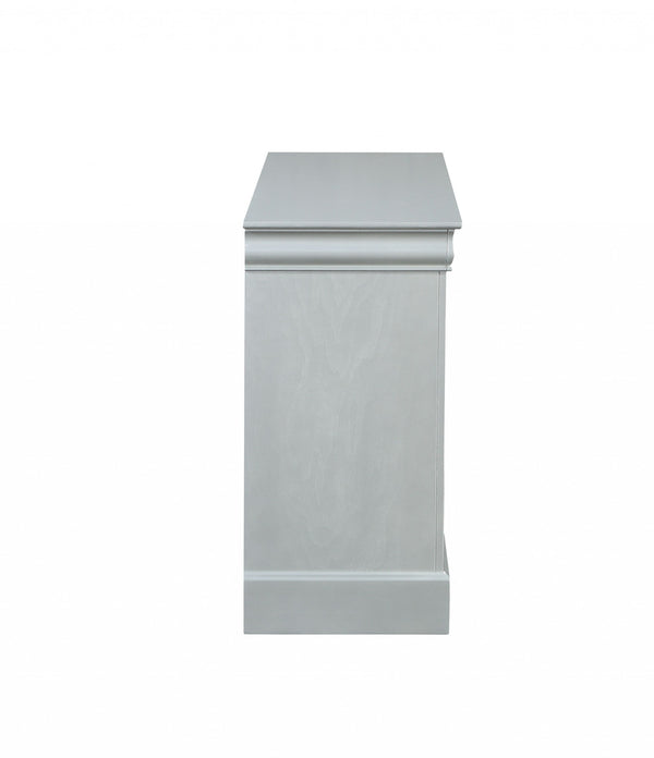 Homeroots 15" White Solid Wood Double Dresser  Solid Wood 347113