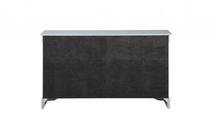 Homeroots 15" White Solid Wood Double Dresser  Solid Wood 347113