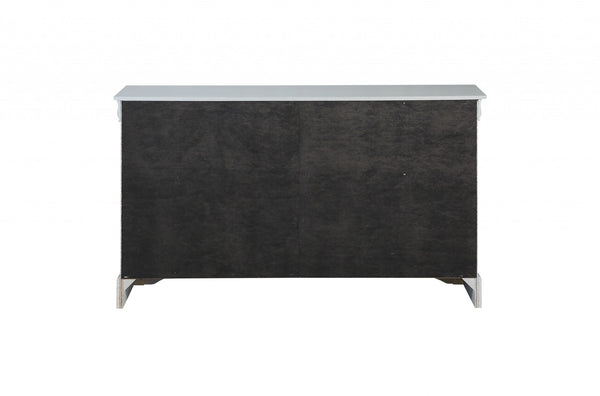 Homeroots 15" White Solid Wood Double Dresser  Solid Wood 347113