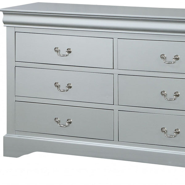 Homeroots 15" White Solid Wood Double Dresser  Solid Wood 347113