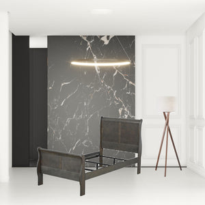 Homeroots Solid Wood Black Bed  Wood 347124