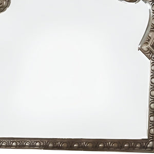 Homeroots 41" Champagne Irregular Framed Accent Mirror  Wood 347127