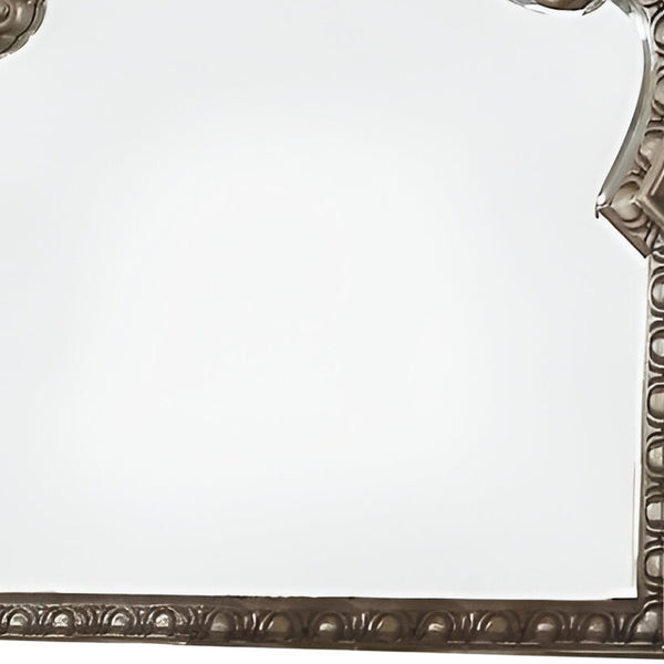 Homeroots 41" Champagne Irregular Framed Accent Mirror  Wood 347127