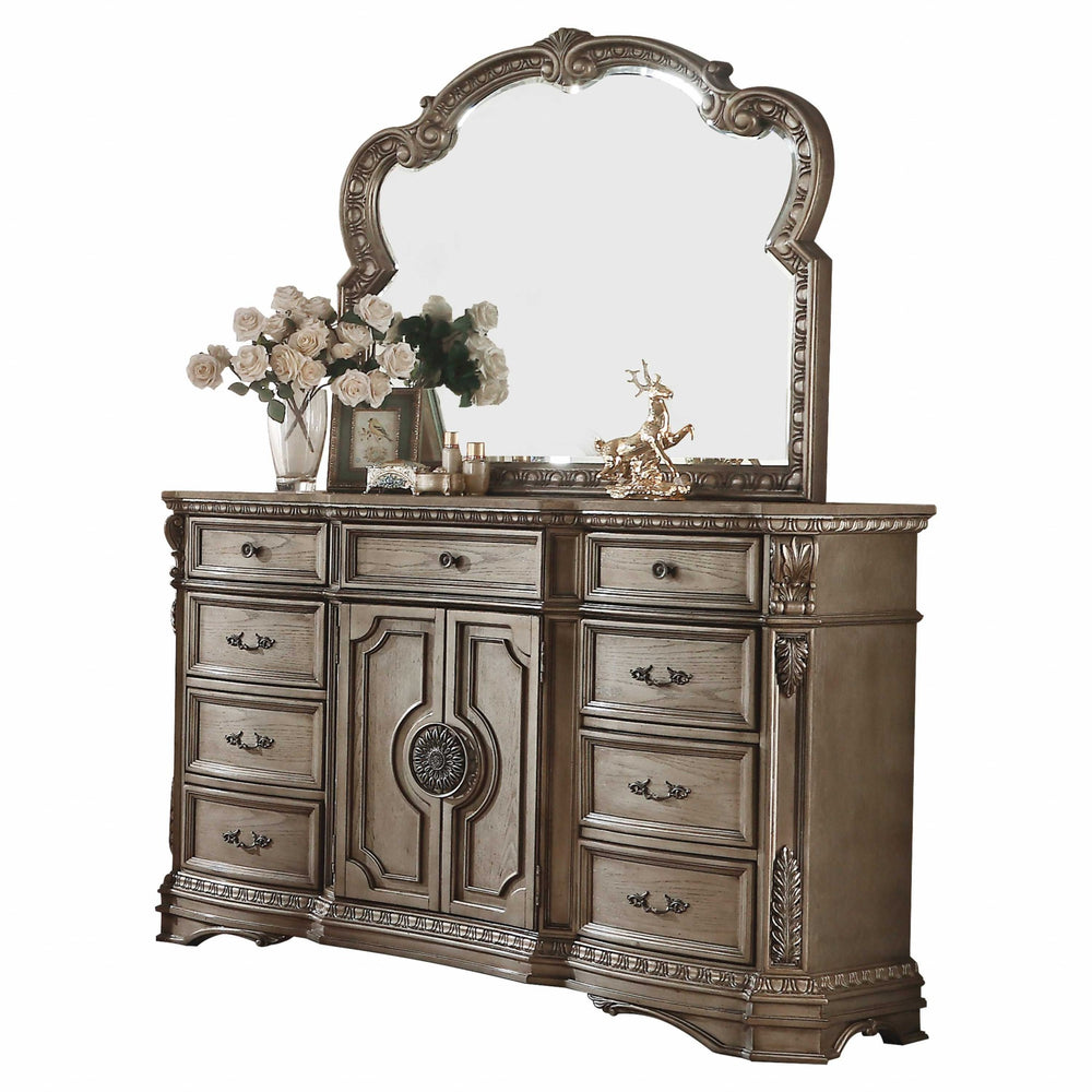 Homeroots 18" Brown Solid Wood Combo Dresser  Solid Wood 347129