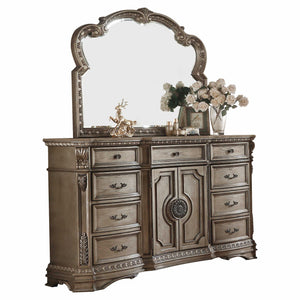 Homeroots 18" Brown Solid Wood Combo Dresser  Solid Wood 347129