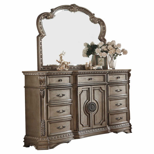 Homeroots 18" Brown Solid Wood Combo Dresser  Solid Wood 347129