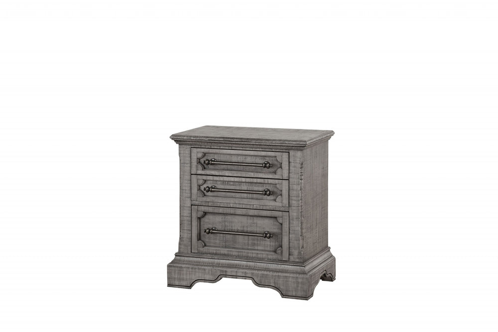 Homeroots 17" X 28" X 29" Salvaged Natural Wood Nightstand   347141