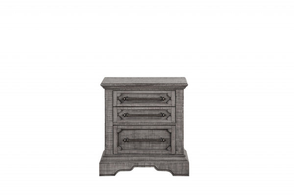 Homeroots 17" X 28" X 29" Salvaged Natural Wood Nightstand   347141