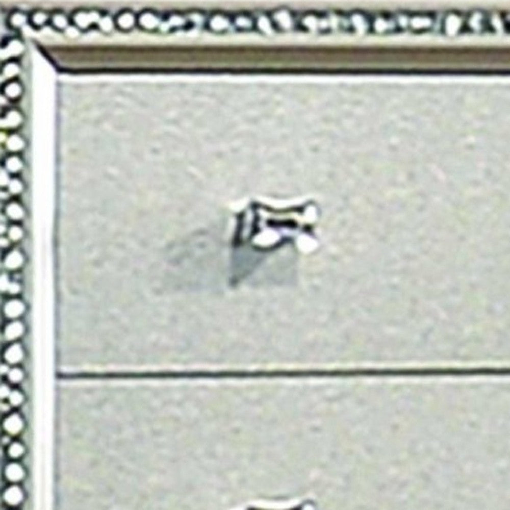 Homeroots 18" Champagne Five Drawer Standard Chest  Manufactured Wood 347172