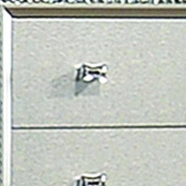 Homeroots 18" Champagne Five Drawer Standard Chest  Manufactured Wood 347172