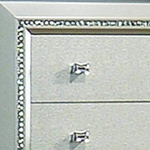 Homeroots 18" Champagne Five Drawer Standard Chest  Manufactured Wood 347172