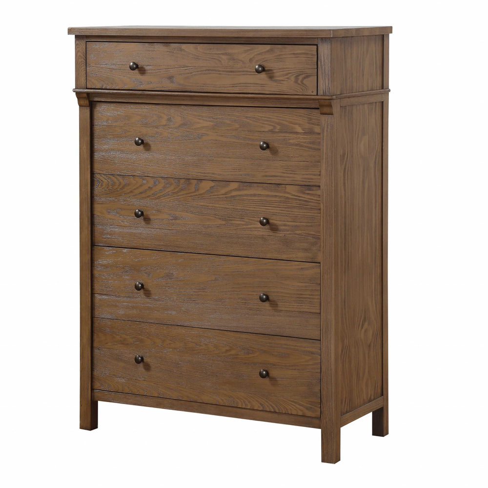 Homeroots 18" X 38" X 52" Reclaimed Oak Wood Chest  Solid Wood 347187