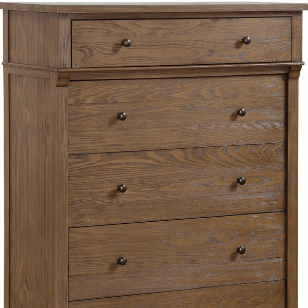 Homeroots 18" X 38" X 52" Reclaimed Oak Wood Chest  Solid Wood 347187