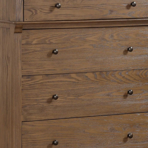 Homeroots 18" X 38" X 52" Reclaimed Oak Wood Chest  Solid Wood 347187