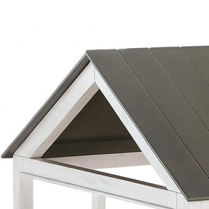 Homeroots Twin White Two Drawers Bed  Manufactured Wood 347190