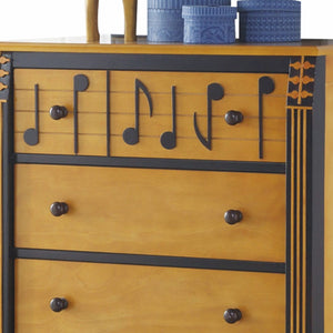 Homeroots 18" X 33" X 48" Honey Oak Espresso Wood Chest  Solid Wood 347199