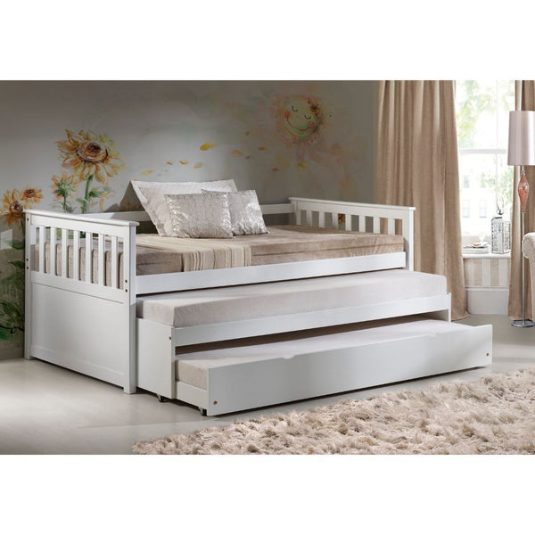 Homeroots Gray And Brown Wood Twin Bed Frame With Trundle  Manufactured Wood 347211