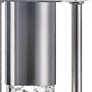 HomeRoots 32" Silver Table Lamp - Stylish Gray Shade for Elegant Ambiance in Modern Living Spaces, Durable Design 347215