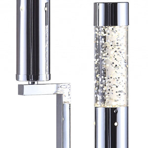 HomeRoots 28" Silver Two-Light Table Lamp – Modern Design with Adjustable Brightness for Elegant Home Décor 347222