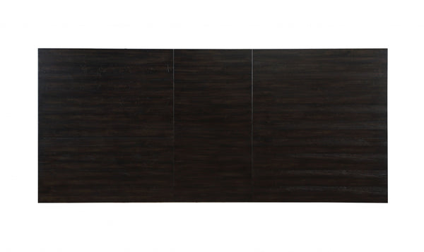 Homeroots 104" Brown Solid Wood Trestle Base Dining Table   347314