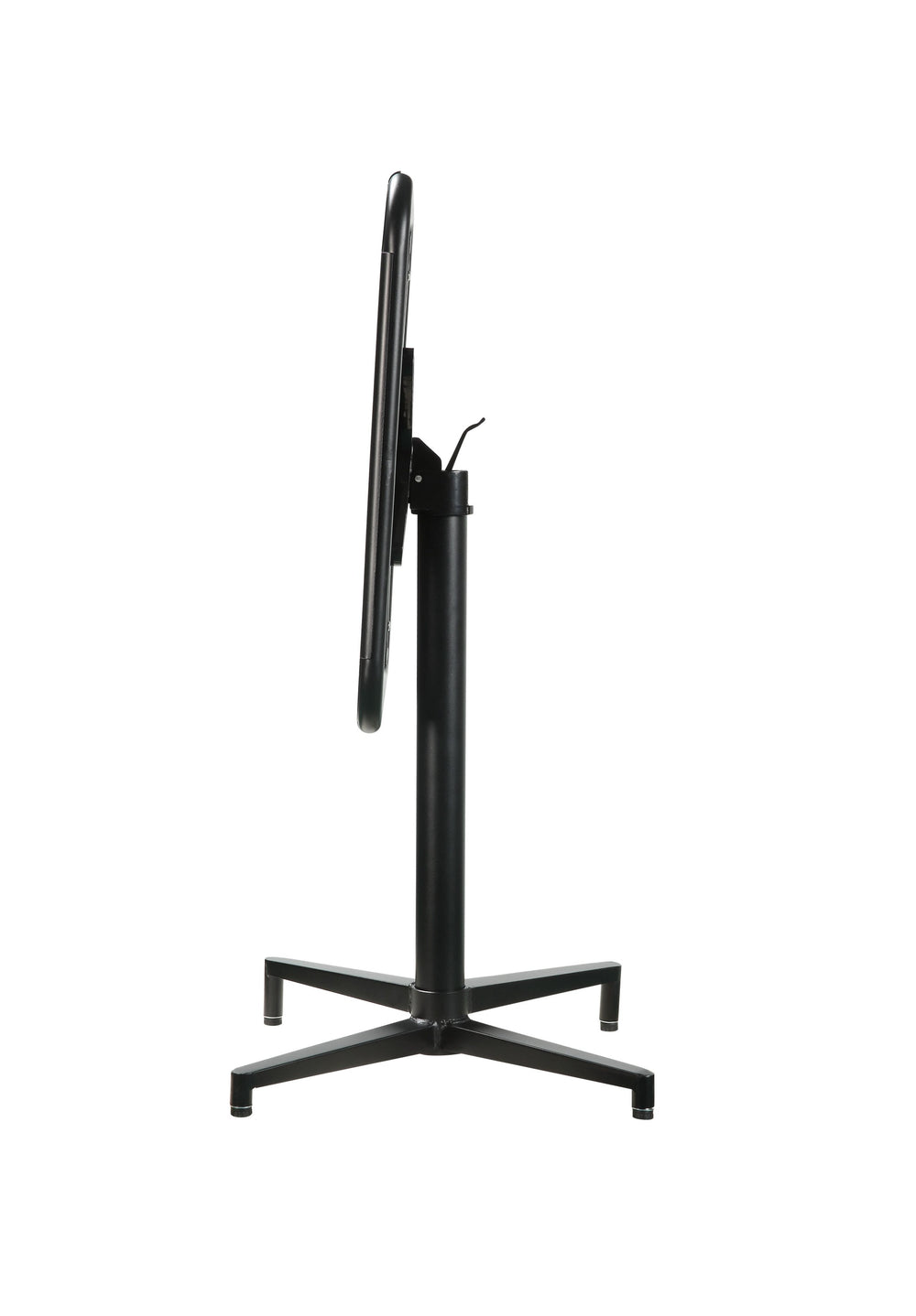 Homeroots 24" X 24" X 30" Black Metal Folding Table   347352