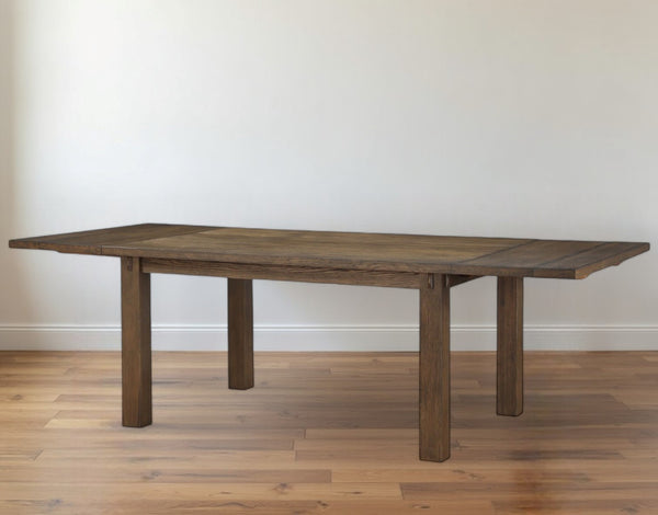 Homeroots 42" Brown Solid Wood Dining Table  Wood 347359
