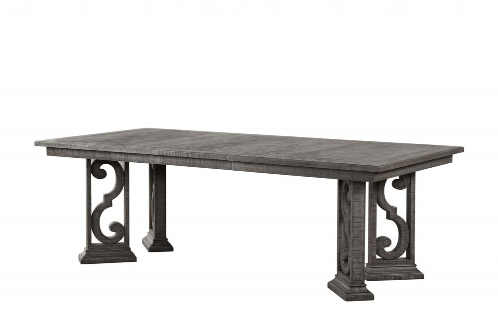 Homeroots 44" X 90" X 30" Salvaged Natural Wood Polyresin Dining Table  Wood 347370