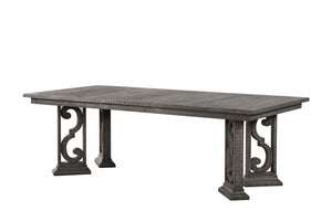 Homeroots 44" X 90" X 30" Salvaged Natural Wood Polyresin Dining Table  Wood 347370