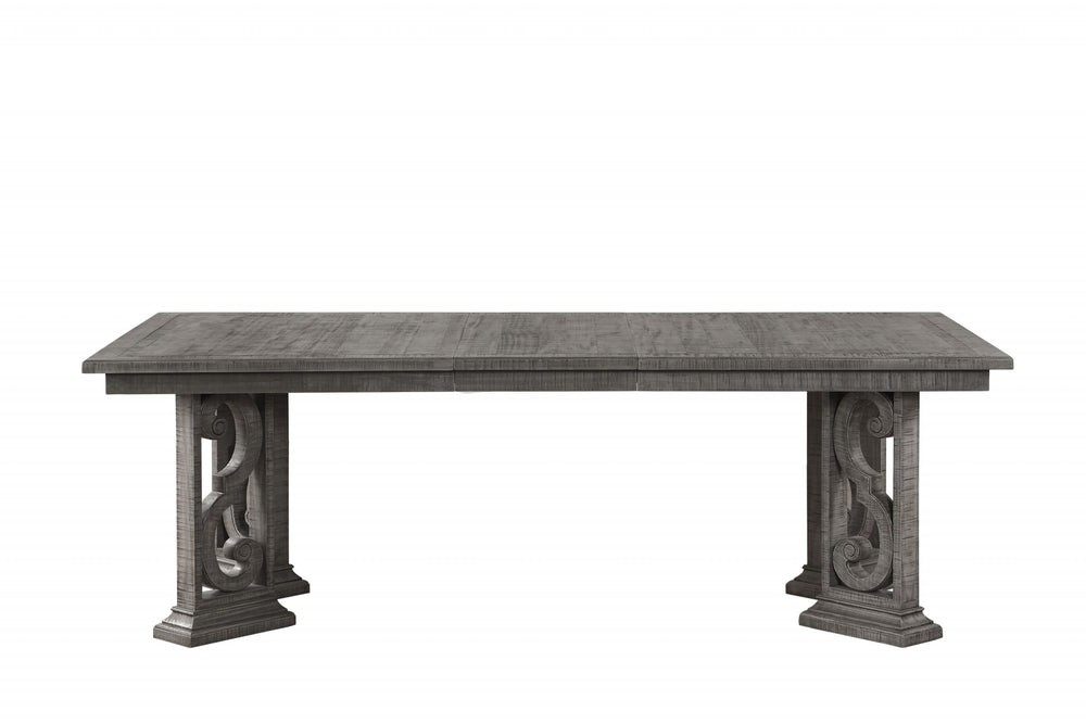 Homeroots 44" X 90" X 30" Salvaged Natural Wood Polyresin Dining Table  Wood 347370