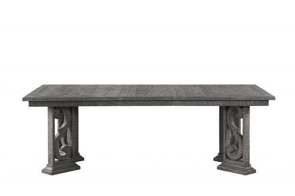 Homeroots 44" X 90" X 30" Salvaged Natural Wood Polyresin Dining Table  Wood 347370