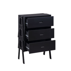 Homeroots 48" Black Convertible Coffee Table With Three Drawers   347448